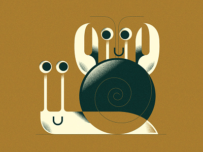 Share You space / shell (PSE '24) animals character design editorial grain graphic design illustration
