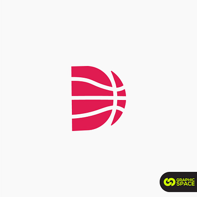 Letter D basketball logo ball basketball initial logo modern simple sports unique