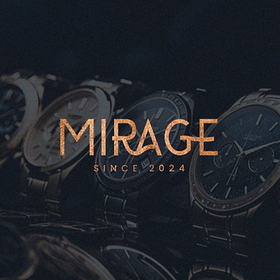 Mirage_Watch Brand Logo Design brandidentity branding graphic design logo logodesign logoinspirations logomarks logos watchbrandlogo watchlogo wordmarklogos