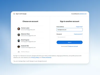 Google Login — UI Redesign google google redesign login login flow login page login ui redesign register sign in sign up ui ux