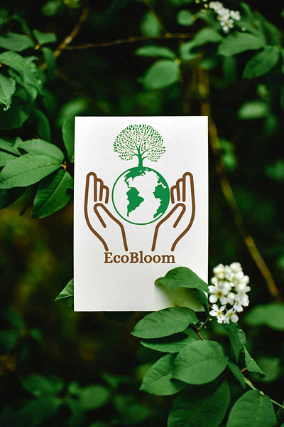 Logo design (Eco Bloom) graphic design logo