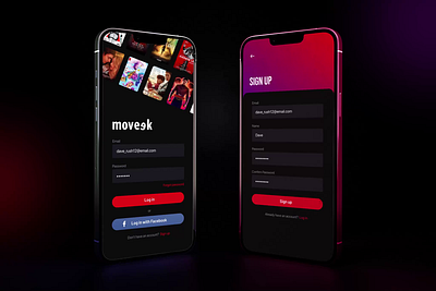 Moveek | Sign Up cinema app movie app sign up screen ticket purchasing app