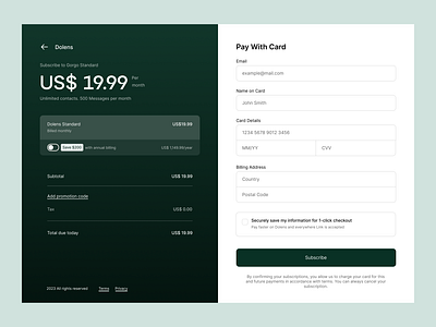 Checkout Page Recreation checkout checkout page clean daily ui daily ui challenge dailyui design order summary payment payments subscriptions ui web web design