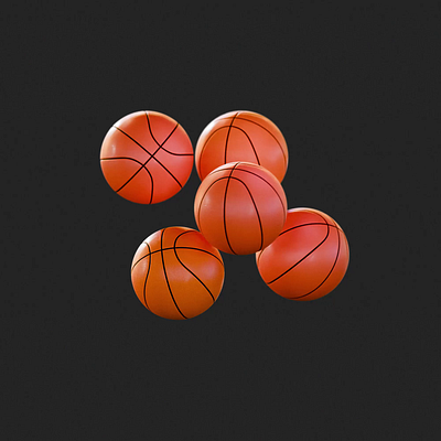 Basketballs popping animation. 🏀 3d animation blender cycles