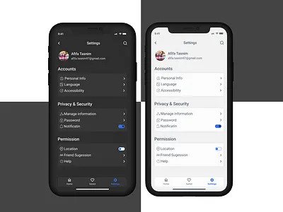 #DailyUI 7 abode photo app daily ui design figma phone setting typography ui ui challenge ux