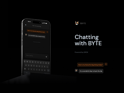 Chat with Byte app byte chat design mobile ui ux