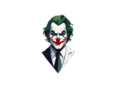 Joker Logo 3d branding graphic design illustration logo vector