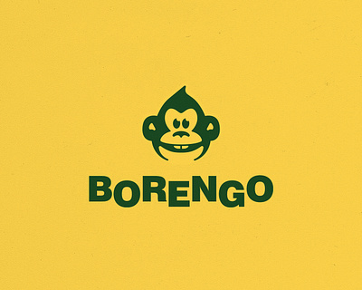 BORENGO 99design bestdesign branding creativedesign design graphic design green illustration logo monkey moondesign red yellow