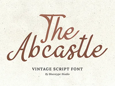 The Abcastle - Vintage Script Font 90s branding calligraphy design font font design free font graphic design hello dribbble illustration lettering logo logo font logotype retro type typography ui vintage font vintage logo