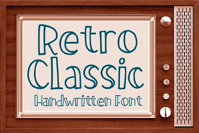 Retro Classic Font cartoon comic design display font font font design graphic graphic design hand drawn font hand drawn type hand lettering handwritten headline lettering logotype text type design typeface typeface design typography