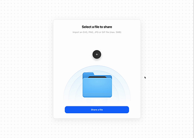 Select a file - concept animation animation apple concept design figma file graphic design ios saas share ui ui design web design webdesign