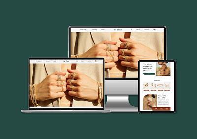 Fine Jewelry Shop Landing Page Design design e commerce jewelry shop ui design uiux web design website