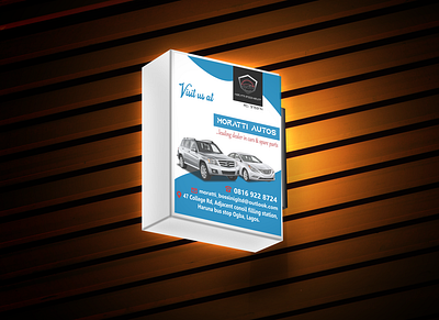 Lightbox design for Auto dealer branding graphic design logo