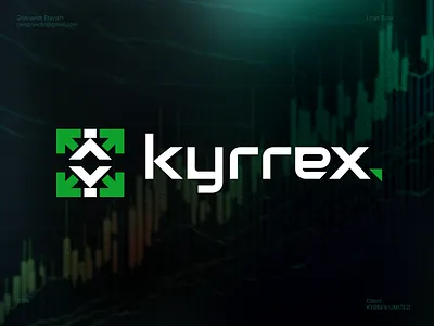Kyrrex. Logo book. Cryptocurrency exchange & token branding crypto crypto token cryptocurrency emblem exchange identity letter logo logo book logomark logotype marklogo symbol trademark visual identification