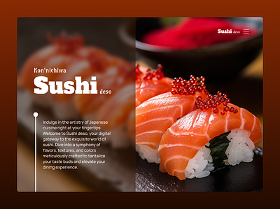 Sushi 🍣 branding design typography ui ux web