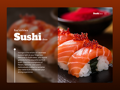 Sushi 🍣 branding design typography ui ux web