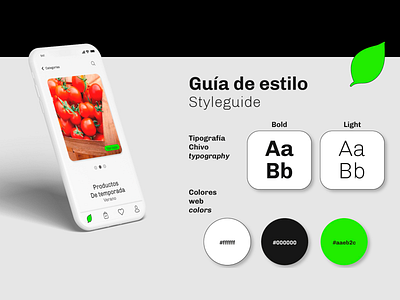 Sabor a Norte App adobe xd app app design design figma graphic design hortalizas mobile temporada ui ui ux ux web design