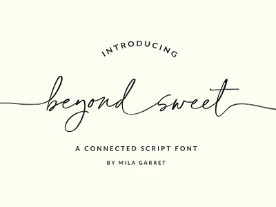 BeyondSweet Handwritten Wedding Font