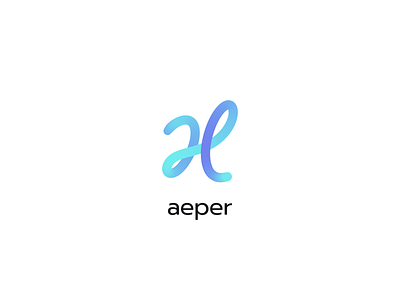 aeper - Tech Company Logo brand branding gradient gradient logo graphic design illustration logo tech logo ui
