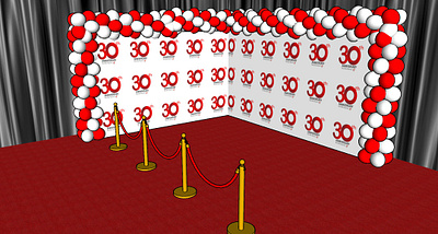 3D design of photbooth for an event 3d design