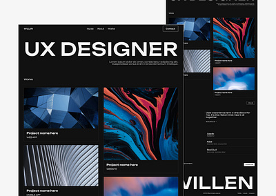 UX Designer Portfolio Site Template portfolio portfolio website ui ux web design