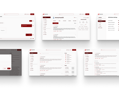 Anonymous Forum & Chat | Ui/Ux Design anonymous app figma forum online chat ui ui ux design ux web app web design