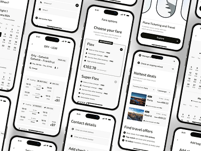 Aviatto- Flight Booking App Design booking app clean figma graphic design minimal mobile app mobile design ui