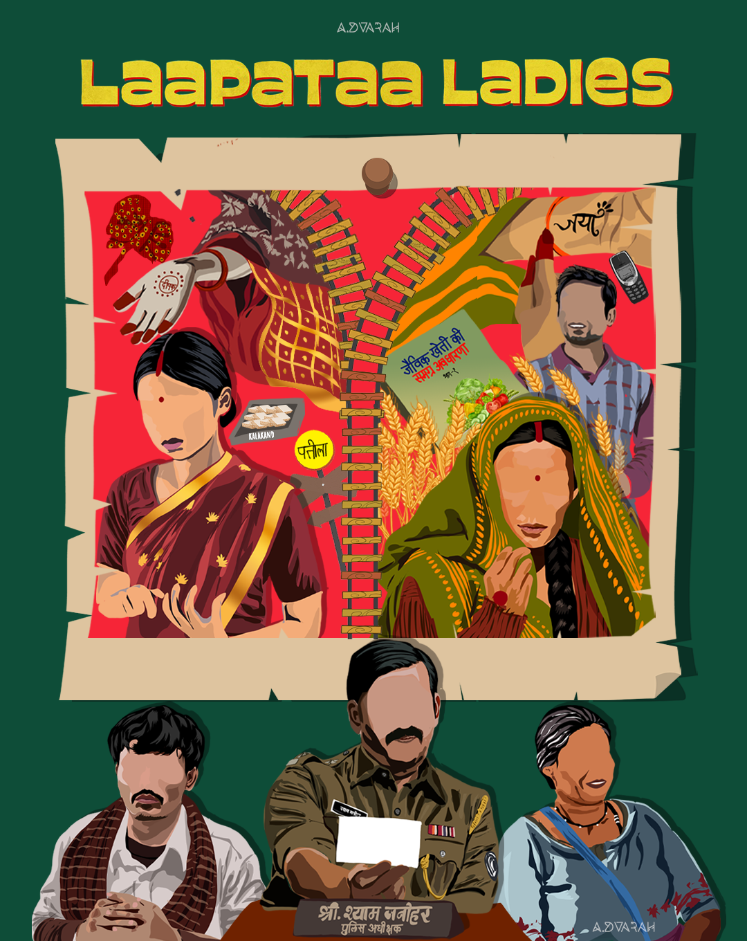 Laapataa Ladies - fan poster bollywood laapataladies movie movieposter netflix poster