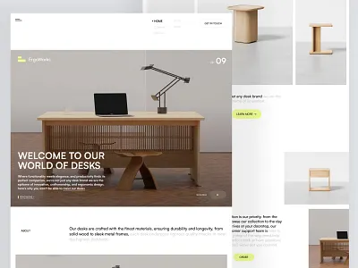 ErgoWorks - Website design ecommerce landing apge ecommerce website experience landing page shop website ui user interface ux web webdesign website responsive