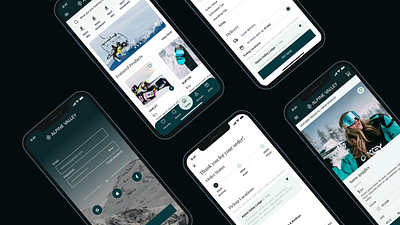 Ski Rental eCommerce App design challenges native app design product design uxui design