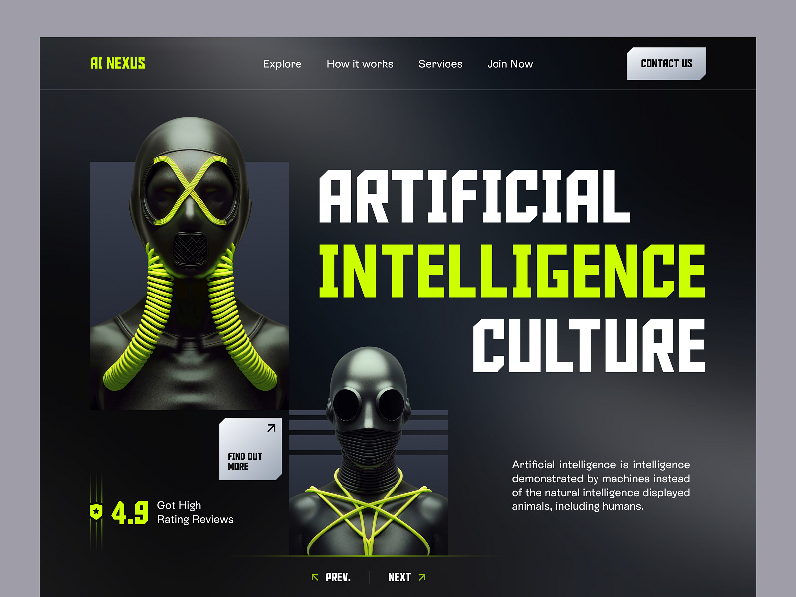 Artificial Intelligence Culture Website UI/UX by White Orange Software ...