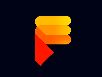 F letter Logo (For Sale) abstract logo branding gradient logo logo startup logo