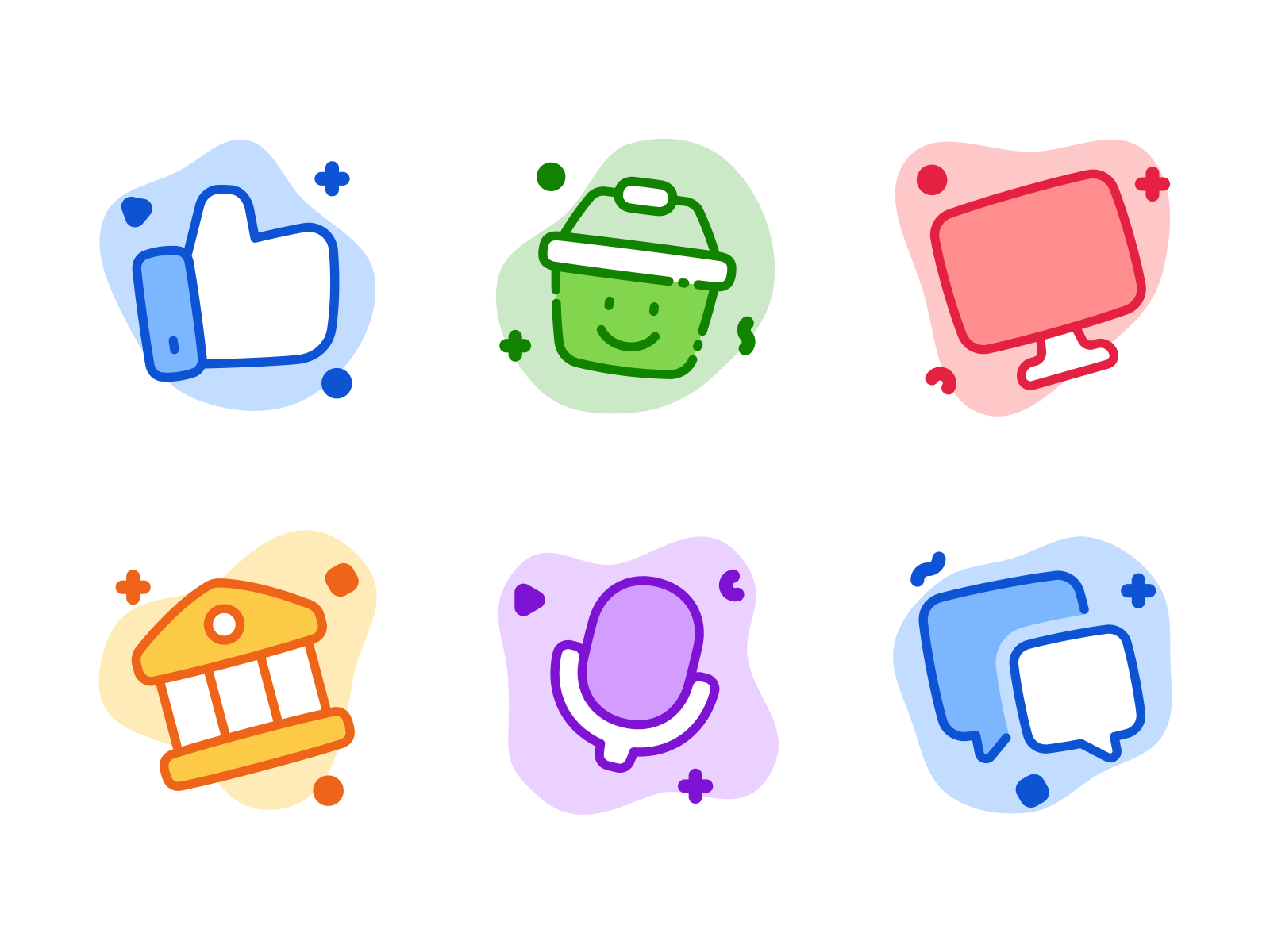 Mini-Illustrations from Icons branding design icons illustration illustrator logo minimal tutorial vector