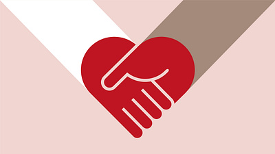 Partnership conceptual editorial hands heart illustration love vector