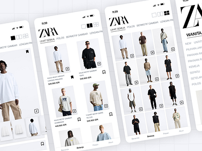 ZARA App apps branding design mobile ui ux zara