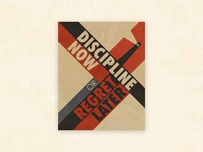 Discipline Poster 16X20 graphic design poster print typography