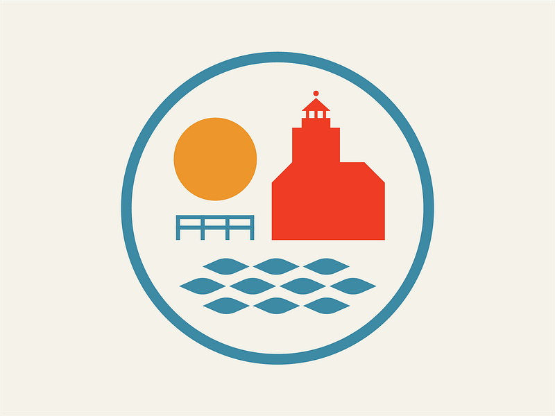 Macatawa Counseling beach big branding counseling holland lake lighthouse logo macatawa michigan red sunset water