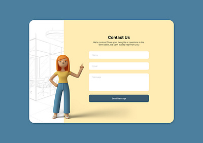 Challenge #028 - Contact Page graphic design ui