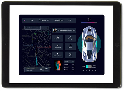 Automotive Interface Design figma product design ui ux visual design