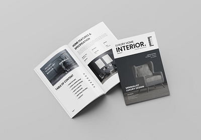 The Interior Luxury Brochure for Property Hotel a4 agency architecture branding brochure business design graphic design illustration interior magazine ui