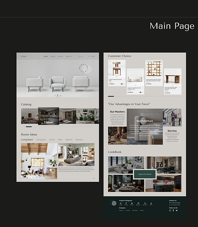 Furniture Website- UX/UI design ui