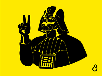 May the Fourth Be With You branding character contrast darth vader design empire figma flat graphic design illustration logo may 4th may fourth negative space peace scifi sith star wars star wars day vector