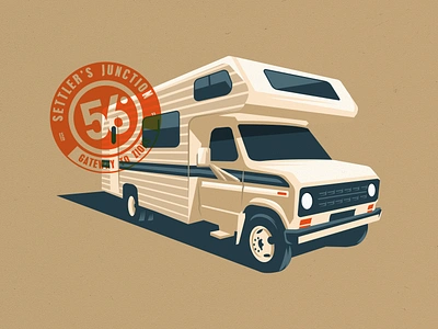 Settler's Junction 99design bestdesign branding camp campaign camper car creativedesign design explorethewild graphic design illustration logo moondesign natureinspired rv safaristyle stamp vintage wilddesign