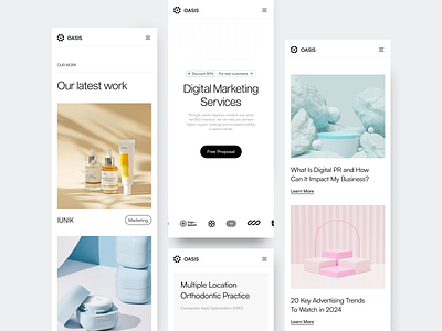 Oasis - Responsive Version of Digital Marketing clean ditial marketing marketing marketing web responsive ui uiux web web design
