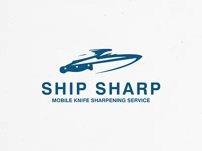 ship sharp 99design bestdesign branding craetive logo creative creativedesign design graphic design idea logo illustration knife logo minimal logo moondesign negative logo ship