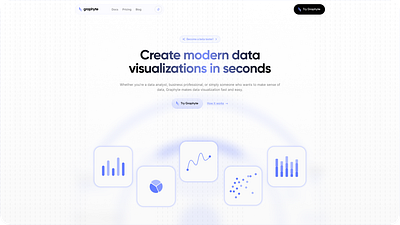 Graphyte - A Data Visualization platform analytics charts data data analytics graphs landing page product saas saas landing visualization website