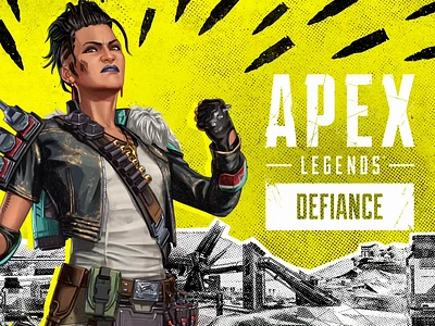 Apex Legends S12 - Case Study apex legends branding bullet case study collage design grit grunge halftone illustration industrial key art lightning logo motion punk ripped paper texture type video game