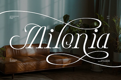 Milonia - Font beauty font classic classic font classy font decorative font design logo elegant font fashion luxury font retro retro font serif typeface