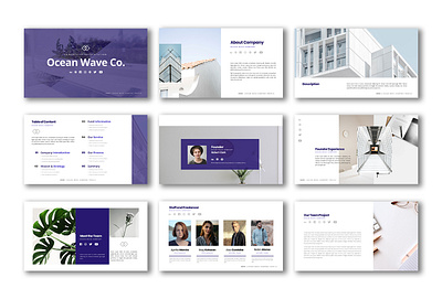 Clean Corporate Business Presentation advertising branding business design graphic design marketing powerpoint presentation