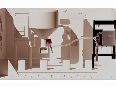 Explainer Animation 3d animated animation bagging c4d cinema 4d clean dog food explainer factory kibble machine redshift sampling sanitary shadows video